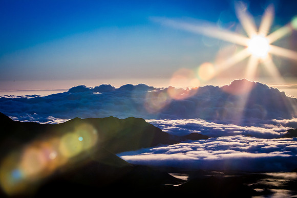 Sunrise at the volcano