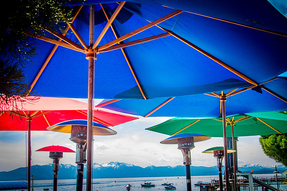 Lake Tahoe and Umbrella's